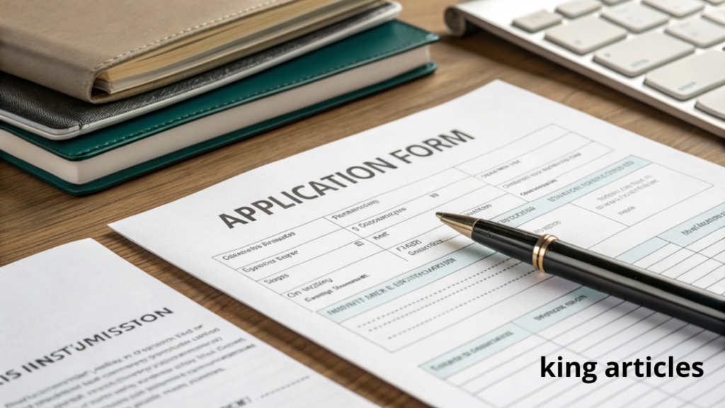 Prepare documents and submit the application.