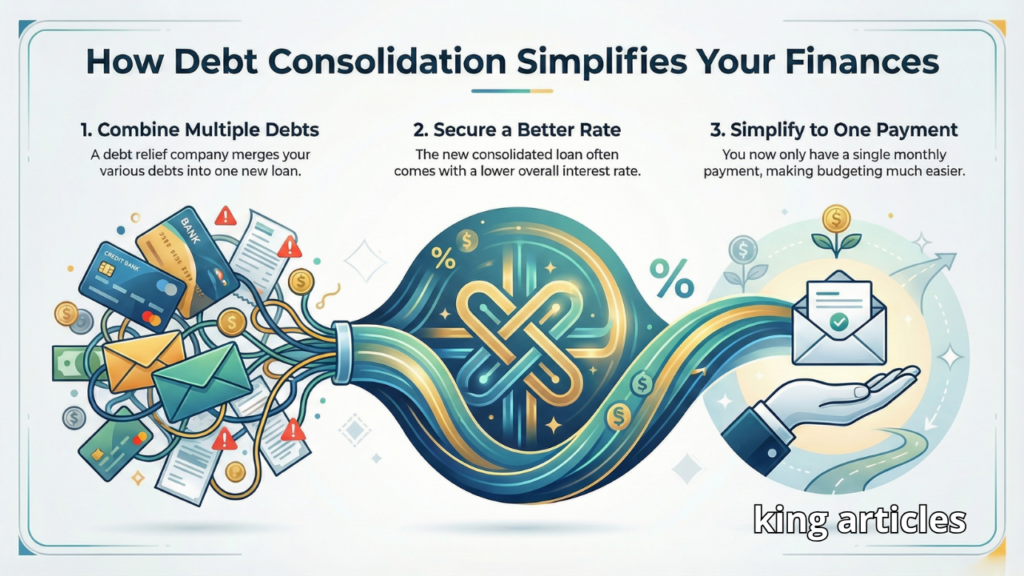 Common debt relief services offered by financial assistance companies